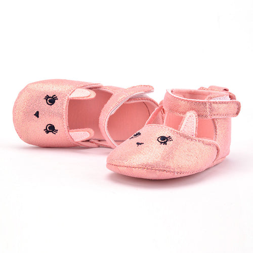 0-12M Sweet Soft Baby Girl Shoes Toddler Loop Hook Prewalker Baby Shallow Cute Animal First Walker Lisa's Store NW