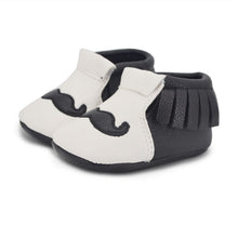 0-18 M Infant Newborn Baby Beard Tassel PU Shoes Soft Sole Crib Shoes Prewalker NW