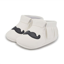 0-18 M Infant Newborn Baby Beard Tassel PU Shoes Soft Sole Crib Shoes Prewalker NW