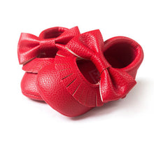 0-18M Fashion Baby Shoes Soft Sole Moccasin Newborn Babies PU Tassel Bowknot Slip-on Prewalkers Lisa's Store NW