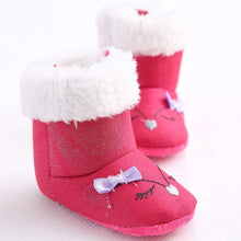 0-18M Hot Newborn Baby Girls First Plush Boots Toddler Infant Bebe Boots Soft Baby Shoes NW