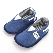 0-18M Infant Baby Girls Boys Soft Sole Crib Shoes Denim Jean Slip-On Prewalker First Walkers 2Colors NW