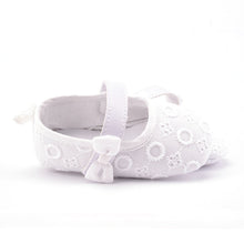 0-18M Infant Girls Crib Shoes Sweet Dot Flower Baby Bow Soft Sole Toddler Shoes Lisa's Store NW