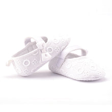 0-18M Infant Girls Crib Shoes Sweet Dot Flower Baby Bow Soft Sole Toddler Shoes Lisa's Store NW