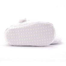 0-18M Infant Girls Crib Shoes Sweet Dot Flower Baby Bow Soft Sole Toddler Shoes Lisa's Store NW