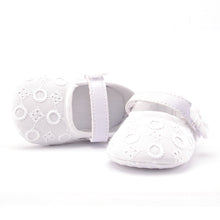 0-18M Infant Girls Crib Shoes Sweet Dot Flower Baby Bow Soft Sole Toddler Shoes Lisa's Store NW