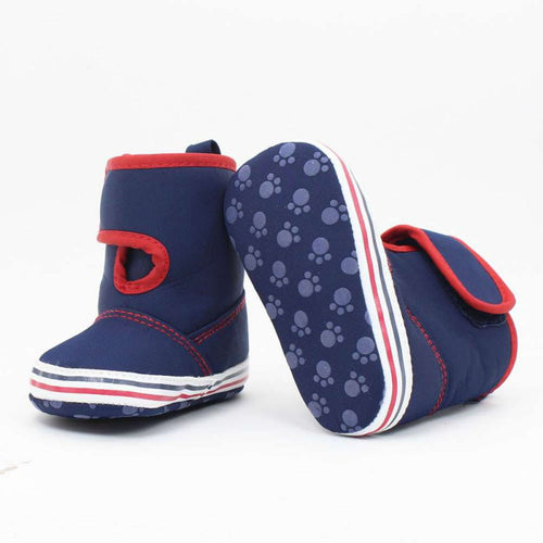 0-18M New Infants Newborn Baby Girl Boy Shoes Crochet Cotton Boots Toddler Snow Crib Shoes Booties NW