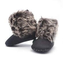 0-18M Toddler Baby Fleece Snow Boots Infant Kids Wool Fur Shoes Prewalker NW