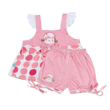 0-3Y Baby Girl Clothes Cute Baby Girls Printed sleeveless halter Vest Shirt Pants Cotton Suits Cloth Set New Lisa's Store NW