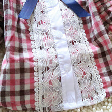 0-4Y Toddler Baby Girls Plaid Shirt Blouses Lace Lapel Bow Long Sleeve Kids Tee Shirts Tops NW