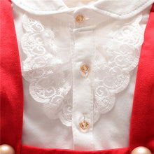 1-5Y Kids Girls Suspender Cotton Dress Long Sleeve Lace Floral Tops Baby Party Dresses NW