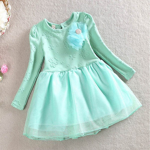 1-6Y Baby Girls Kids Party Princess Fluffy Flora Tutu Tulle Dress Cloth Sundress Princess Dresses NW