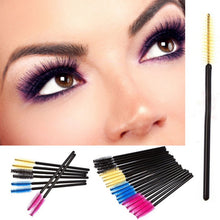 100PCS Eyelash Eye Lash Brush Mascara Wands Applicator Disposable Extension Tool NW
