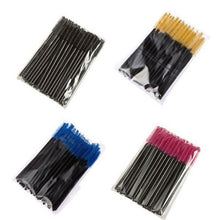 100PCS Eyelash Eye Lash Brush Mascara Wands Applicator Disposable Extension Tool NW