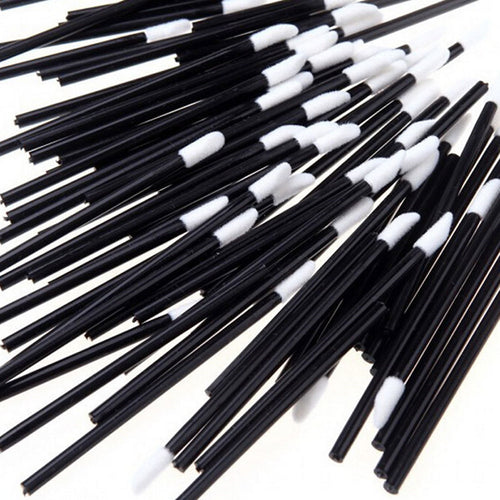 100Pcs Disposable Lip Eye Brush Gloss Lipstick Beauty Makeup Brushes Wands Applicator Brushes NW