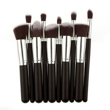 10pcs set Silver And Gold face makeup brush set powder blush contour foundation brush for face color cosmetics LZH7 NW
