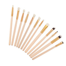 12Pcs Pro New Beauty Makeup Brushes Set Foundation Powder Eyeshadow Eyeliner Lip Blush Make Up Brush Tool NW