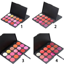 15 Colors Lip Gloss Lipstick Palette Cosmetic Makeup Kit Set With Lip Brush Includes Matte And Shimmer Lip Colors Lipstick NW