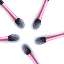 Makeup Brushes Beauty Blush Makeup Tools Pink Metal Handle Flame Shape Foundation Brush Head NW