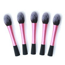Makeup Brushes Beauty Blush Makeup Tools Pink Metal Handle Flame Shape Foundation Brush Head NW