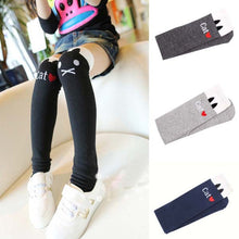2-5Y Toddler Baby Girl Cat Pattern High Knee Socks Cotton Socks NW
