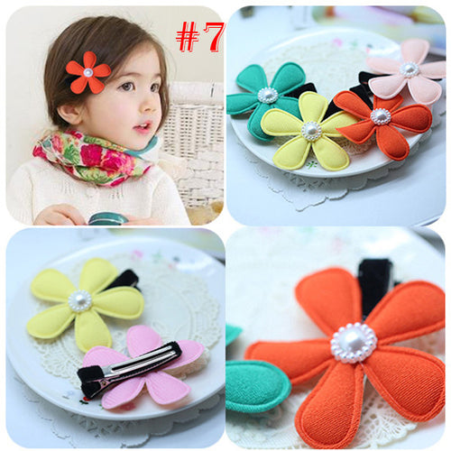 2 PIECES LOT Kids Girls Headband Crown Rabbit Hair Wear Lace Bowknot Flower Hair Clips NW