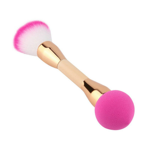 2 in 1 Pro Contour Face Cream Makeup Brushes Concealer Powder Foundation Brush Sponge Puff Beauty NW