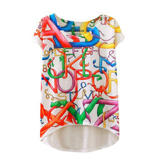20 England Styles Girl Teenager Printed Loose Casual Short Sleeve Printing Bat Shirt Women Fashion Women Tops LZH7 NW