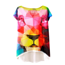 20 England Styles Girl Teenager Printed Loose Casual Short Sleeve Printing Bat Shirt Women Fashion Women Tops LZH7 NW