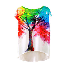20 England Styles Girl Teenager Printed Loose Casual Short Sleeve Printing Bat Shirt Women Fashion Women Tops LZH7 NW