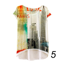 20 England Styles Girl Teenager Printed Loose Casual Short Sleeve Printing Bat Shirt Women Fashion Women Tops LZH7 NW
