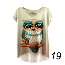 20 England Styles Girl Teenager Printed Loose Casual Short Sleeve Printing Bat Shirt Women Fashion Women Tops LZH7 NW
