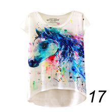 20 England Styles Girl Teenager Printed Loose Casual Short Sleeve Printing Bat Shirt Women Fashion Women Tops LZH7 NW