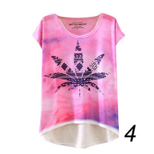 20 England Styles Girl Teenager Printed Loose Casual Short Sleeve Printing Bat Shirt Women Fashion Women Tops LZH7 NW
