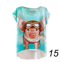 20 England Styles Girl Teenager Printed Loose Casual Short Sleeve Printing Bat Shirt Women Fashion Women Tops LZH7 NW