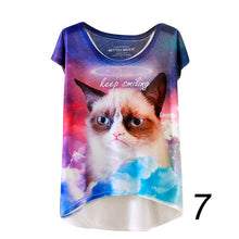 20 England Styles Girl Teenager Printed Loose Casual Short Sleeve Printing Bat Shirt Women Fashion Women Tops LZH7 NW