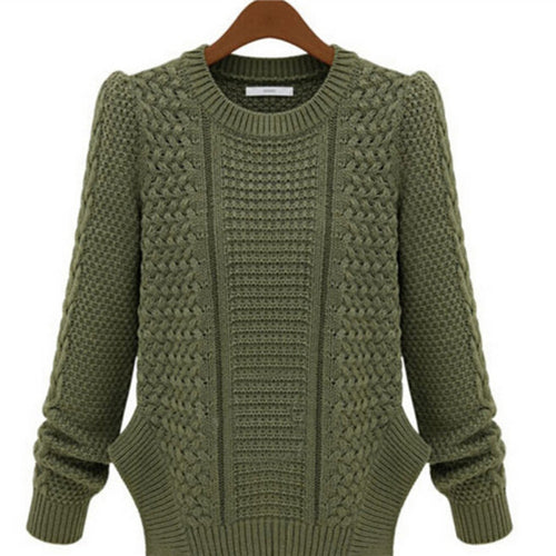 Fashion Long Sleeve Casual Pullovers Women Sweaters Tops Sweaters For Women 4 Colors Women Knitwears NW