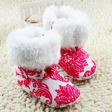 New Fashion Super Warm Baby Ankle Snow Boots Infant Shoes Red Antiskid Keep Warm Baby Shoes First Walkers NW