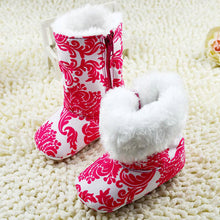New Fashion Super Warm Baby Ankle Snow Boots Infant Shoes Red Antiskid Keep Warm Baby Shoes First Walkers NW