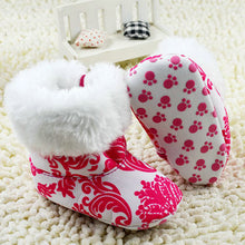 New Fashion Super Warm Baby Ankle Snow Boots Infant Shoes Red Antiskid Keep Warm Baby Shoes First Walkers NW