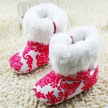 New Fashion Super Warm Baby Ankle Snow Boots Infant Shoes Red Antiskid Keep Warm Baby Shoes First Walkers NW