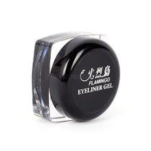 2 pieces lot Black Waterproof Eye Liner Eyeliner Gel Makeup Cosmetic Brush Makeup Set LZH7 NW