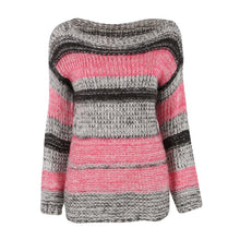 Brand Striped Women Sweater Long Sleeve Pullover Knitted Sweaters NW