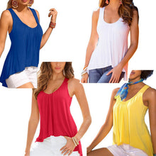 Hot Women Girl Sexy irregular Sleeveless Folds Shirt Lady Casual Wild T-shirt Girls Tops NW