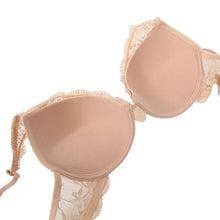 NEWEST Women B Cup Push Up Bra Set Sexy V-Neck Plunge Lace Bra Briefs Lace Bra Sexy Lingerie Bra NW