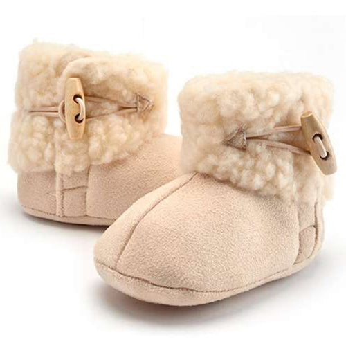 Newborn Infant Baby Girl Snow Boots Booties Kids Princess Round Toe Cotton White Lovely Warm Shoes Boot NW