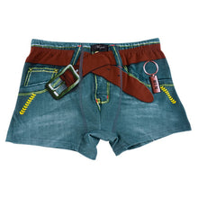 Sexy Men Printed Cotton Spandex Thong Jockstrap G-string Underwear Boxer M-XXL NW