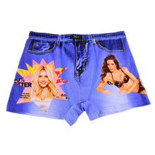 Sexy Men Printed Cotton Spandex Thong Jockstrap G-string Underwear Boxer M-XXL NW