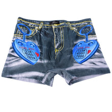 Sexy Men Printed Cotton Spandex Thong Jockstrap G-string Underwear Boxer M-XXL NW