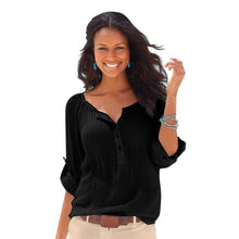 O Neck Long Sleeve Button Casual Cotton Blouses Women Blusas Femininas Tops Clothing XL NW